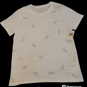 Michael Kors Women's Size M White T-Shirt